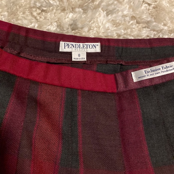 NWT Pendleton plaid pleated skirt - Picture 8 of 8